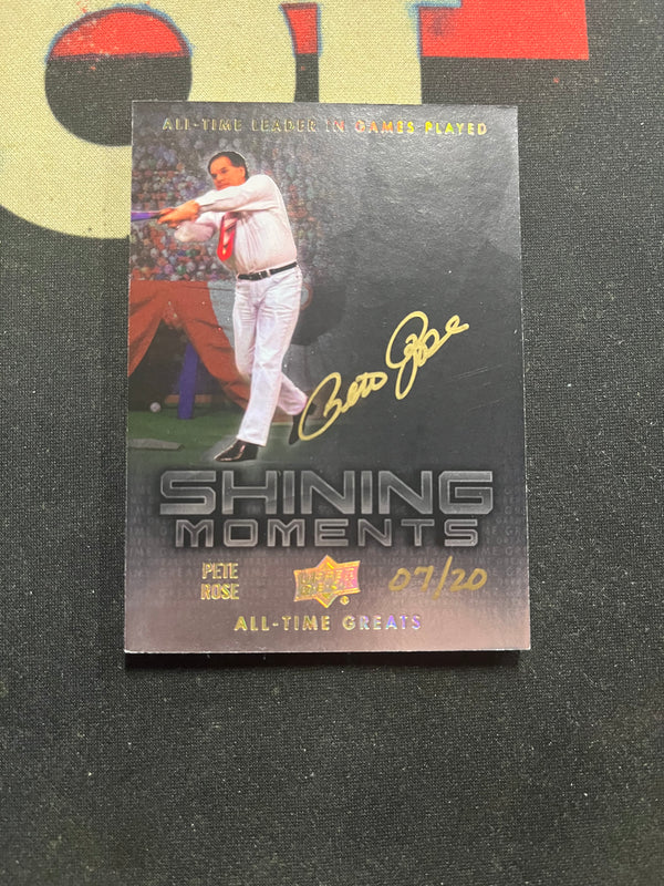 2022 Pete Rose Shining Moments Gold Auto /20
