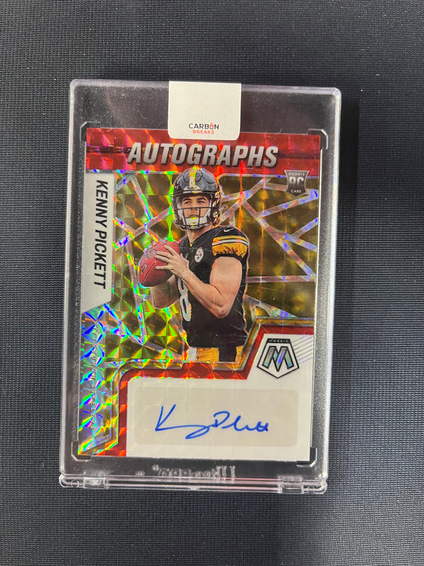 2022 Kenny Pickett Mosaic Red/Yellow Rookie Auto