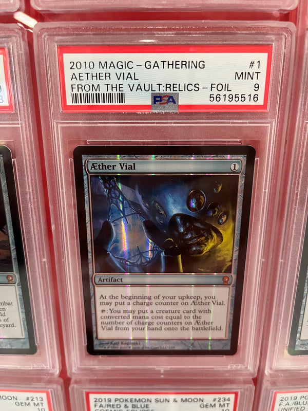 2010 Magic the Gathering #1 Aether Vial PSA 9
