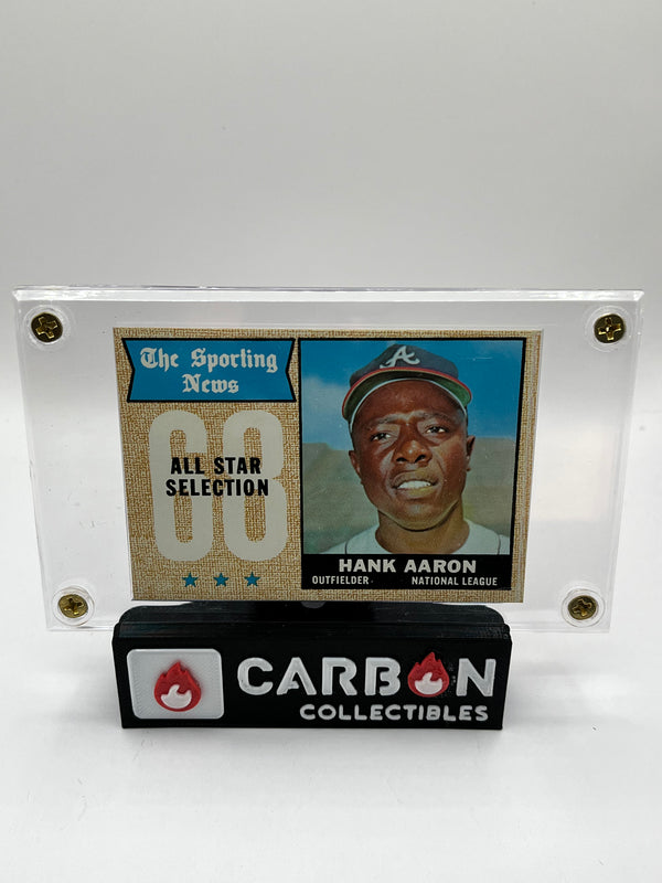 1968 Hank Aaron Topps All Star Selection Vintage Baseball Card