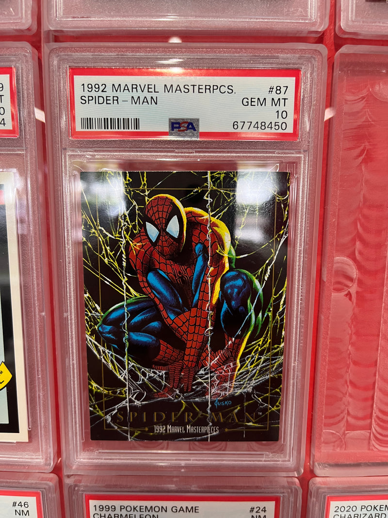 1992 Marvel Masterpieces Spiderman PSA 10