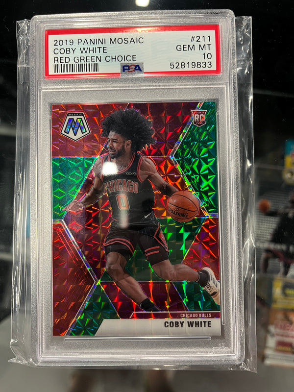 Coby White Red/Green Choice Rookie PSA 10