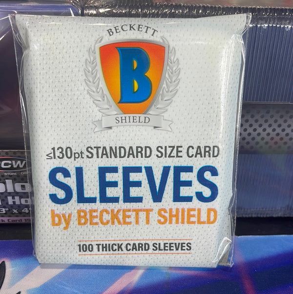 Beckett 130pt Standard 100 Thick Size Card Sleeves